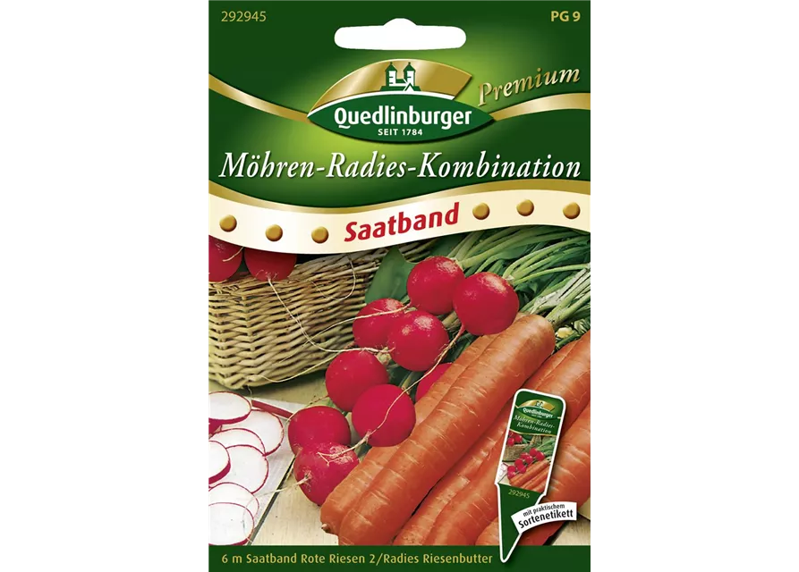 Möhren-Radies-Kombination-Samen