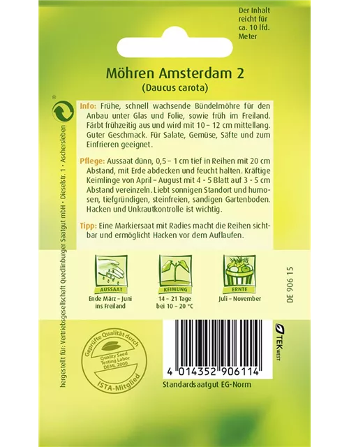 Möhrensamen 'Amsterdam 2'