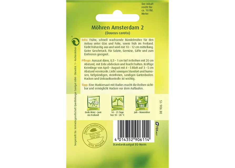 Möhrensamen 'Amsterdam 2'