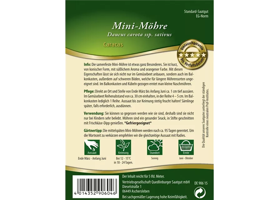 Möhrensamen 'Caracas'