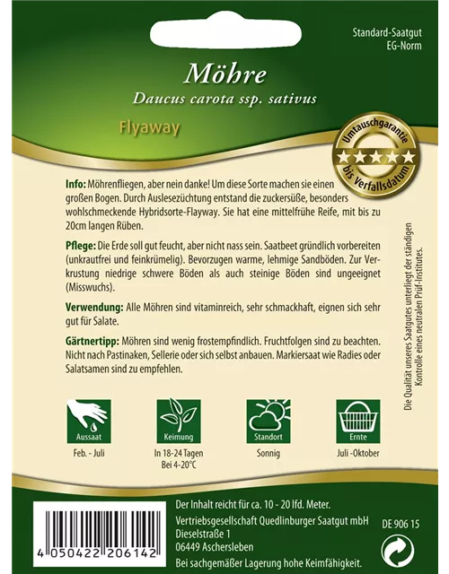 Möhrensamen 'Flyaway F1'