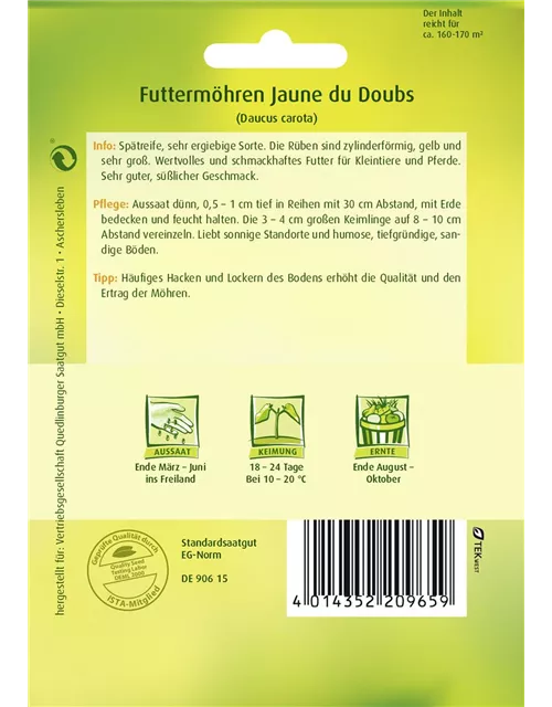 Möhrensamen 'Jaune du Doubs'