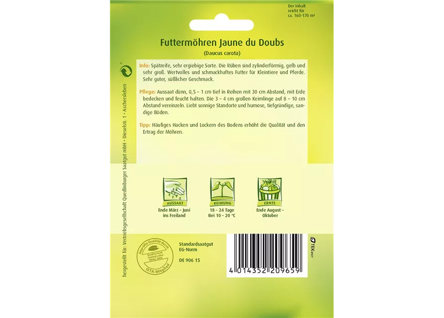 Möhrensamen 'Jaune du Doubs'
