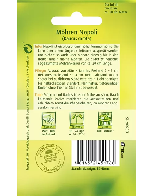 Möhrensamen 'Napoli'