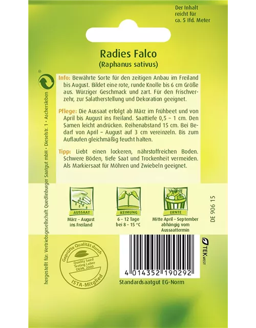 Radieschensamen 'Falco'