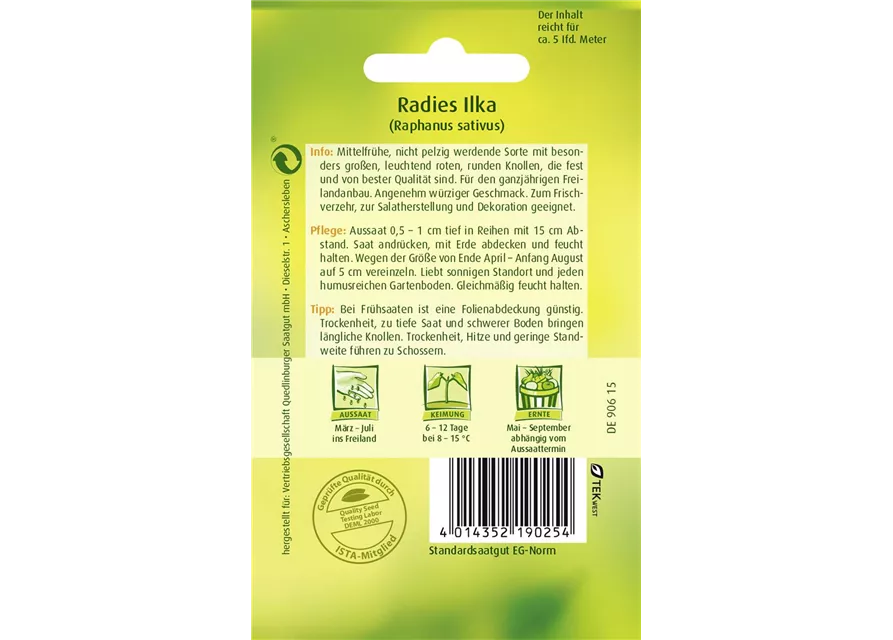 Radieschensamen 'Ilka'