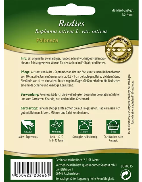 Radieschensamen 'Poloneza'