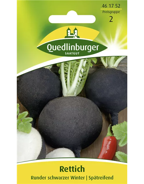 Rettichsamen 'Runder Schwarzer Winter'