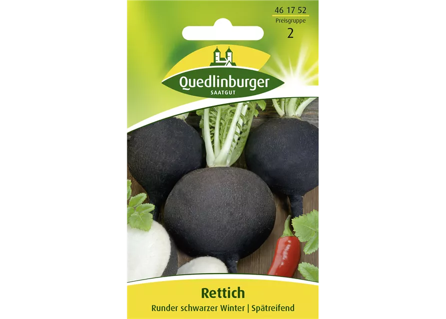 Rettichsamen 'Runder Schwarzer Winter'