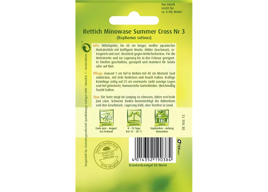 Rettichsamen 'Minowase Summer Cross F1'