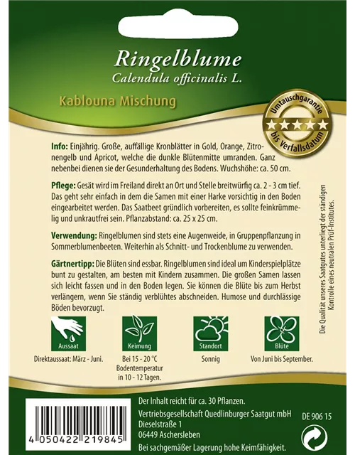 Ringelblumensamen 'Kablouna'