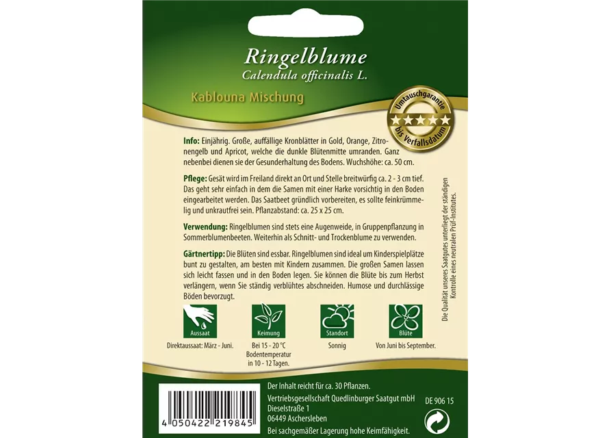 Ringelblumensamen 'Kablouna'