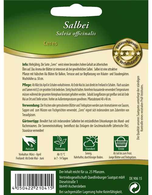 Salbeisamen 'Ceres'