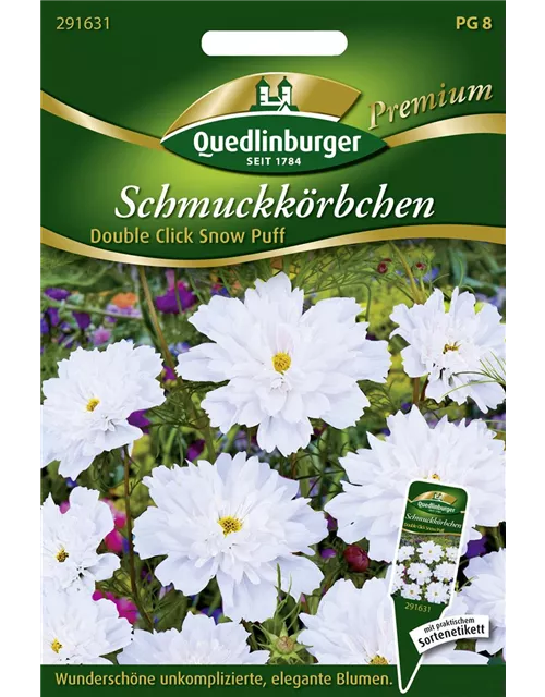 Schmuckkörbchensamen 'Double Click Snow Puff'