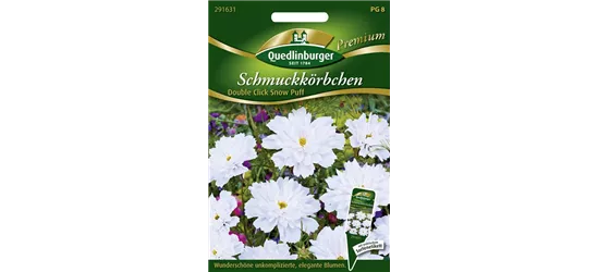Schmuckkörbchensamen 'Double Click Snow Puff'
