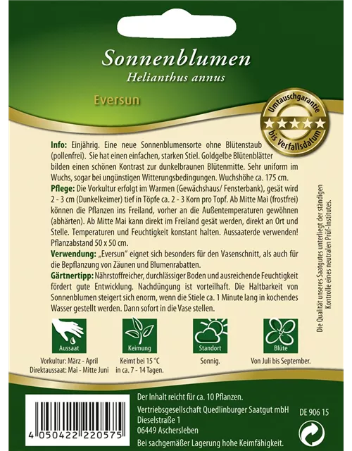 Sonnenblumennsamen 'Eversun'