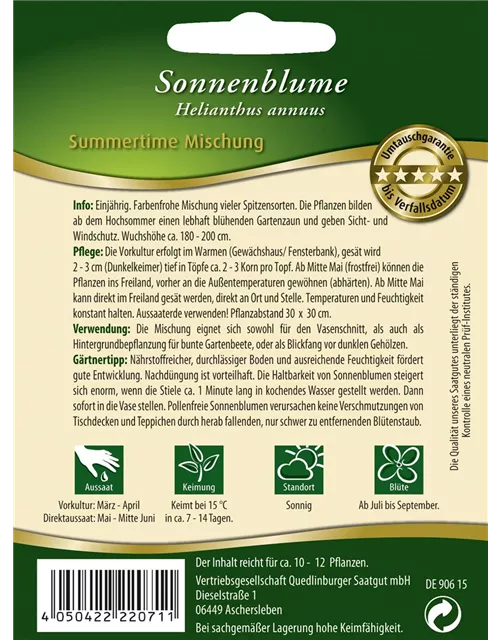 Sonnenblumensamen 'Summertime Mix'