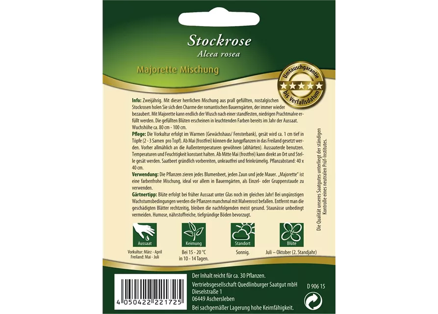 Stockrosensamen 'Majorette'