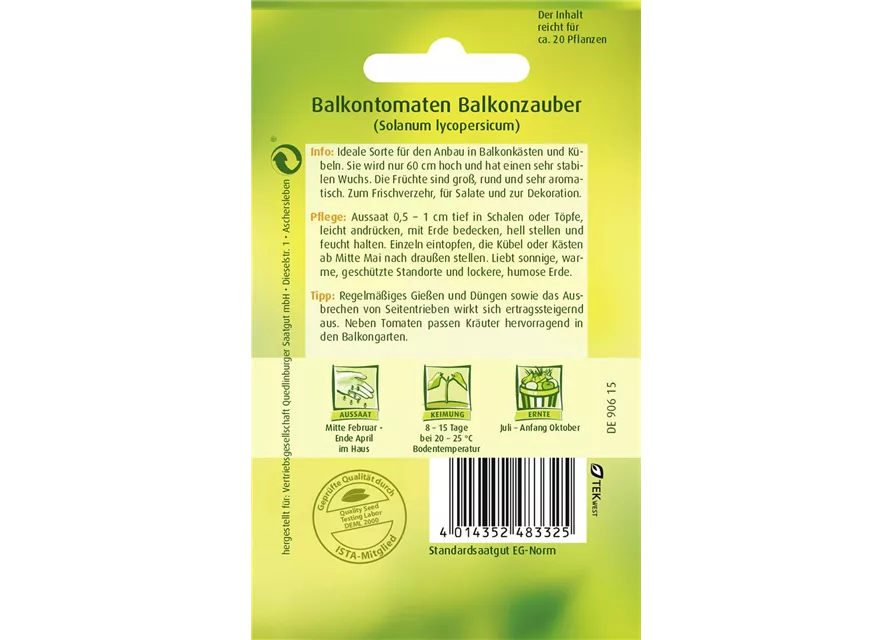 Tomatensamen 'Balkonzauber'