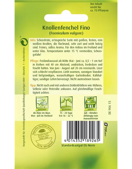 Knollenfenchelsamen 'Fino'