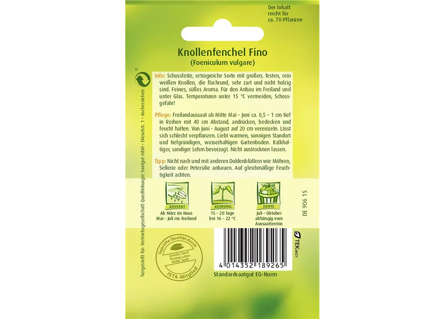 Knollenfenchelsamen 'Fino'