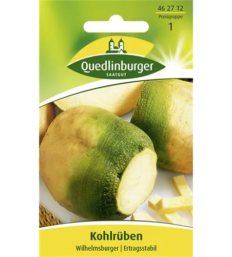 Kohl-Rübe-Samen 'Grünköpfige gelbe Wilhelmsburger'