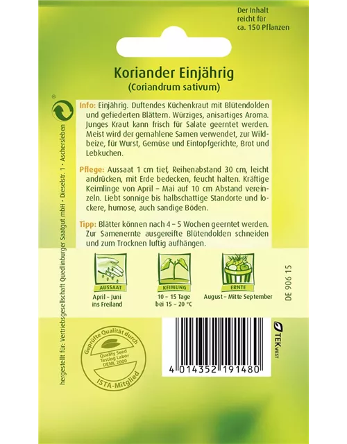 Koriandersamen