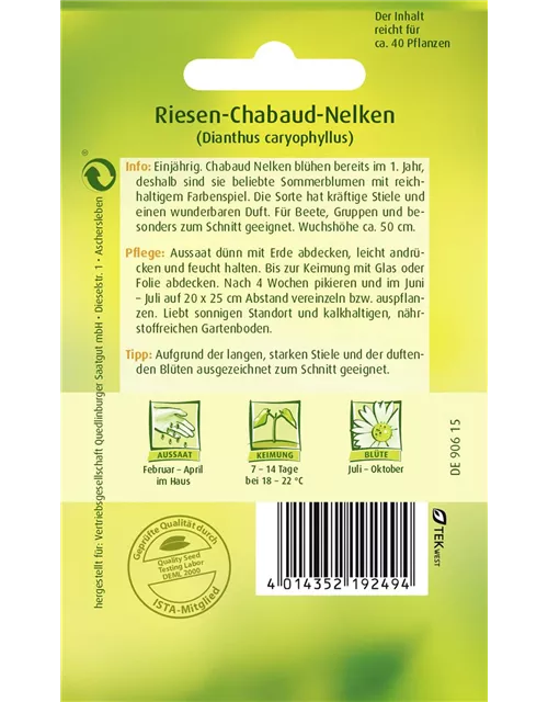 Gartennelkensamen 'Chabaud'