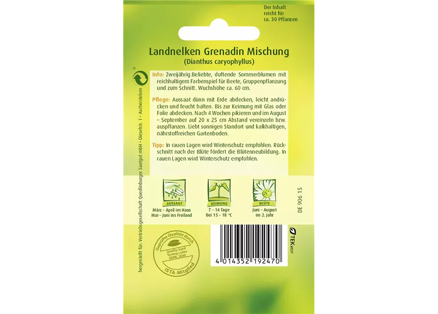 Gartennelkensamen 'Grenadin'