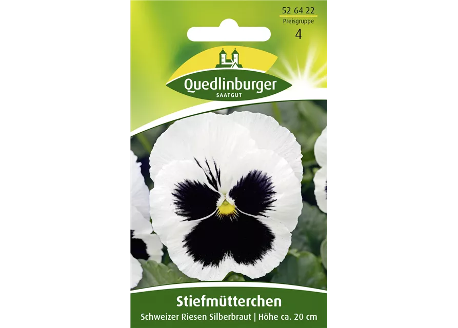 Stiefmütterchensamen 'Schweizer Riesen Silberbraut'