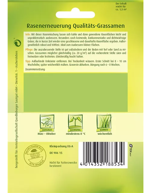Rasenerneuerung-Samen