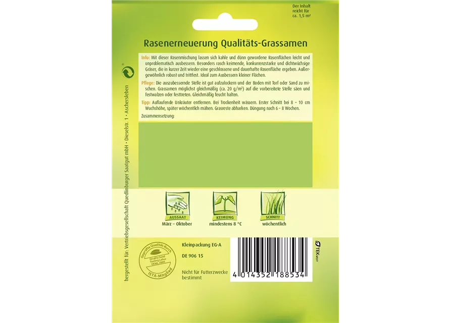 Rasenerneuerung-Samen