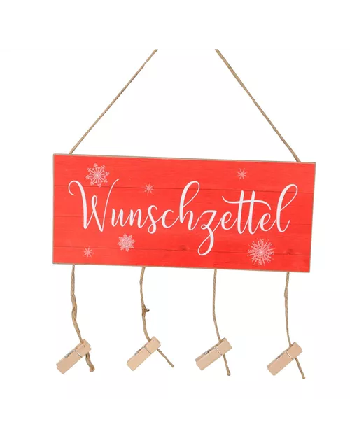 Schild 'Wunschzettel' zum Hängen