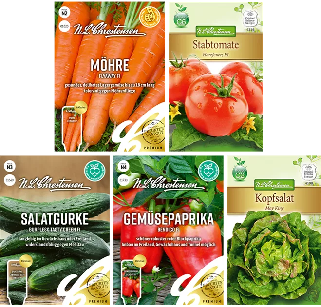 Saatgut Set 'Klassisches Gemse' - Oldenburger Wohngarten - Dein  Wohlfhlgartenmarkt