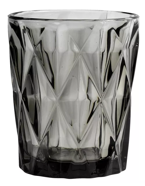 Trinkglas im Kristall-Look von NORDAL grau