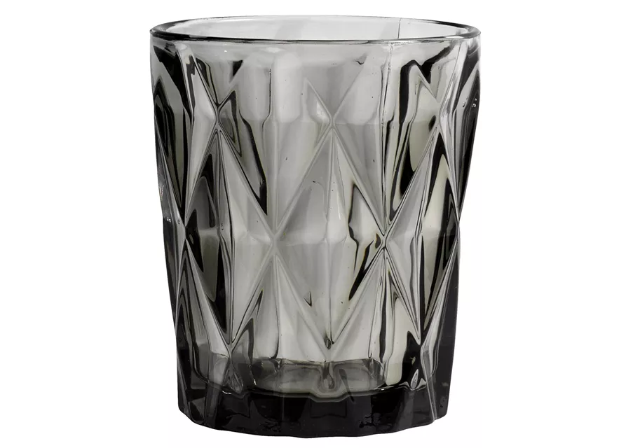 Trinkglas im Kristall-Look von NORDAL grau