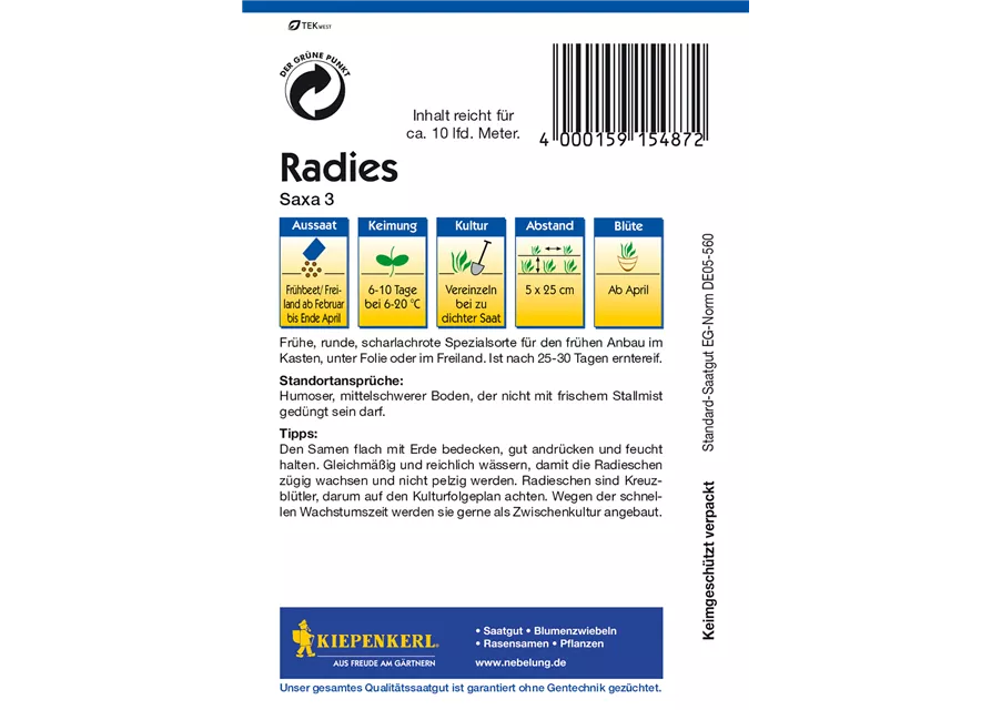 Radieschen 'Saxa 3'