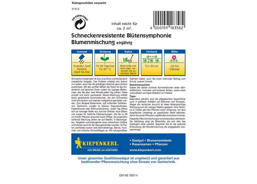 Schneckenresistente Blütensymphonie