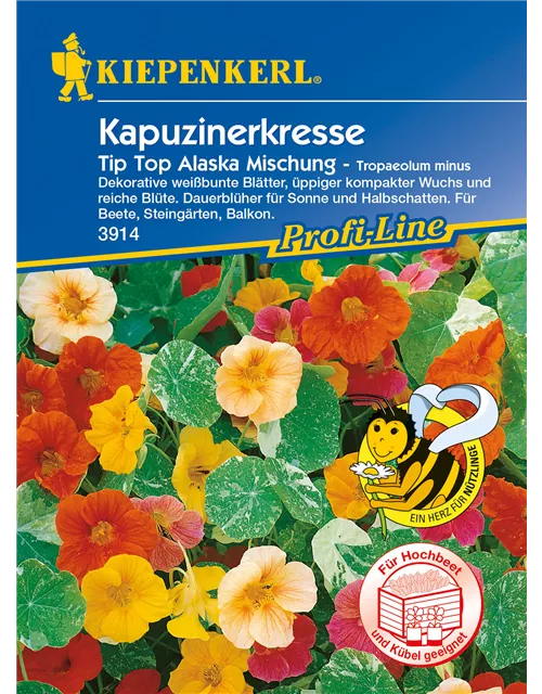 Kapuzinerkresse 'Tip-Top Alaska'