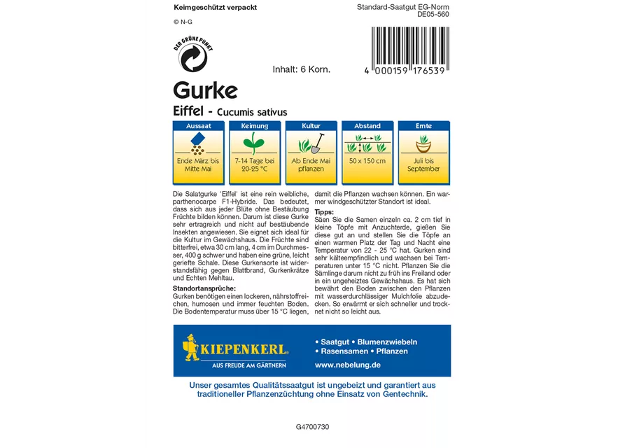 Salatgurke 'Eiffel'