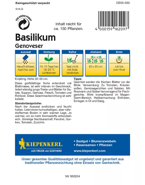 Garten-Basilikum 'Genoveser'