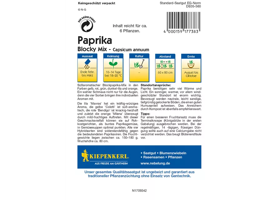 Blockpaprika 'Blocky Mix'