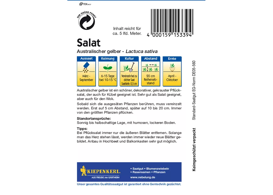 Pflücksalat 'Australische Gele'