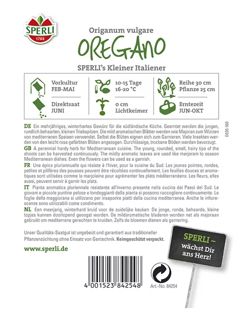 Sperli Oregano Kleiner Italiener