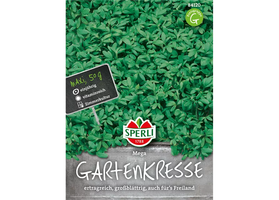 Großblättrige Gartenkresse 'Mega'