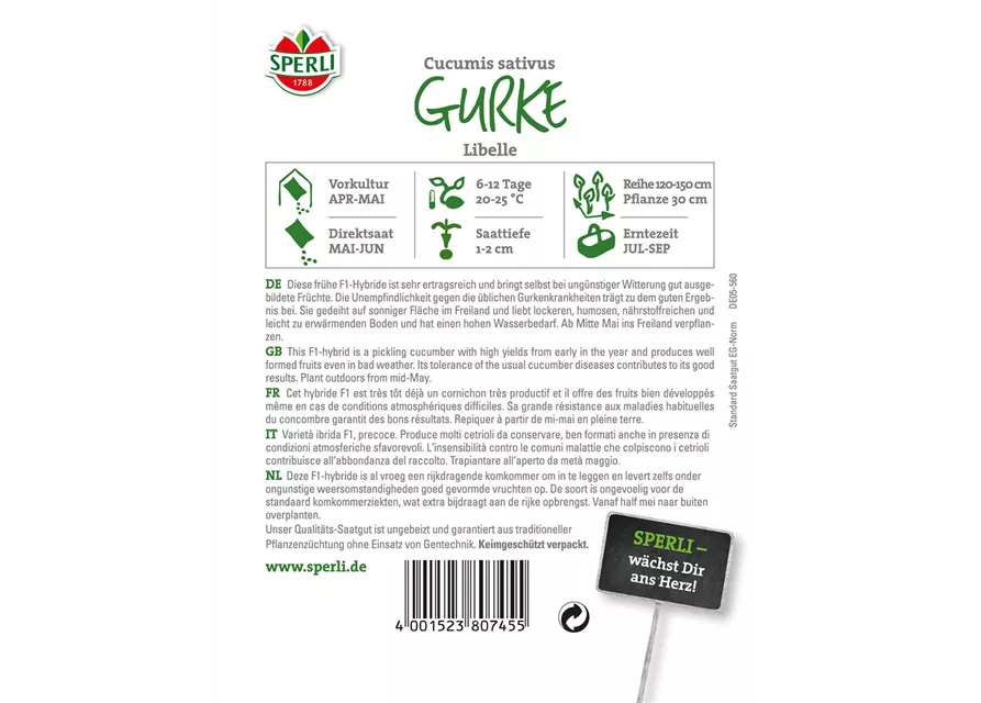 Gurke 'Libelle F1'