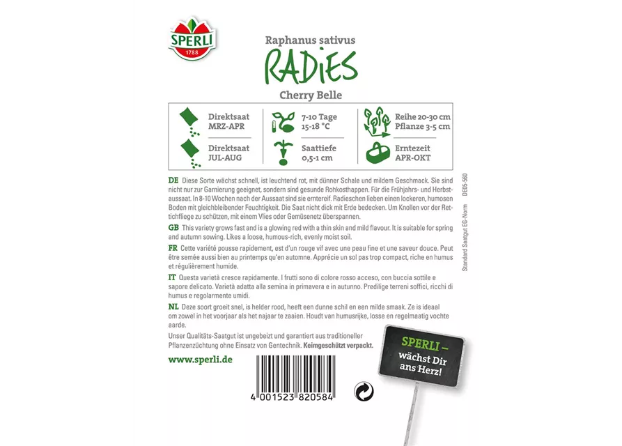 Radieschen 'Cherry Belle'