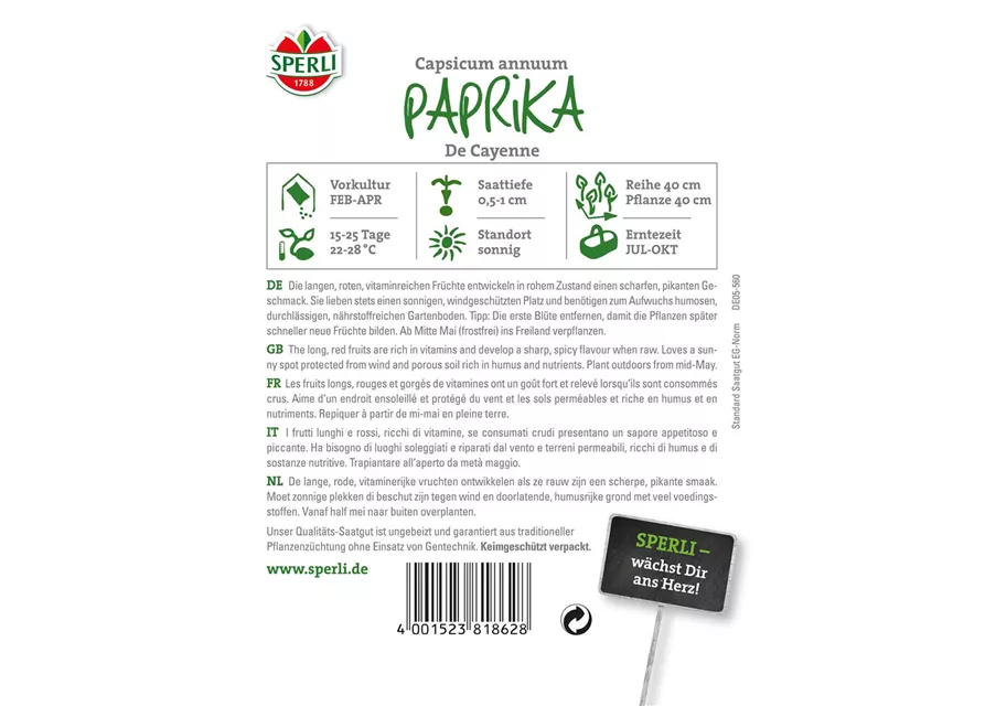 Peperoni 'De Cayenne'