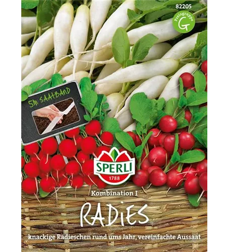 Radieschen Kombination 'Parat, Eiszapfen, Topsi'