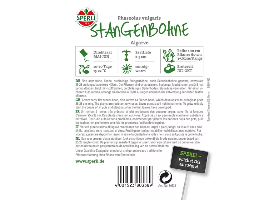 Stangenbohne 'Algarve'